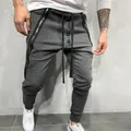 Pantaloni attillati alla caviglia pantaloni Skinny Casual pantaloni sportivi da uomo pantaloni