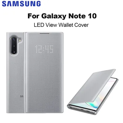 Original LED View Case für Samsung Galaxy Note 10 Note 10 5G LED View Wallet Case mit Handytasche