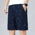 Herren kurze Hosen Reiß verschluss Tasche Bermuda Shorts Sommer heiße Baumwolle Leinen lässig 6xl