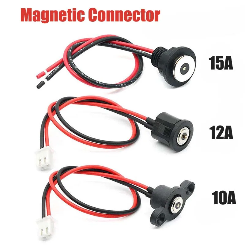 10–15 A wasserdichter Magnetstecker mit Gewinde, Ladekabel, USB-Magnet-Saugkontakt, männlicher und weiblicher Steckeranschluss Image