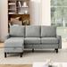 Upholstered Sectional Sofa Couch, L Shaped Couch With Storage Reversible Ottoman Bench 3 Seater for Living Room