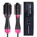 One-Step Hair Dryer And Volumizer Hot Air Brush 360-degree Hair Dryer Brush Anti-Scald Infrared Negative Ion Hair Straightener Brush Comb Curler Styler for Salon at Home protects your hair