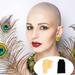 Latex Bald Cap 4pcs Makeup Latex Bald Caps Mesh Hair Net Wig Caps for Cosplay Performance