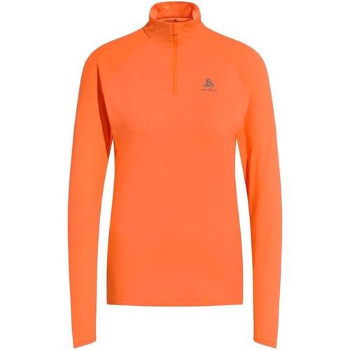 ODLO Damen Midlayer 1/2 zip ESSENTIAL CER, Größe L in Orange