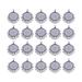 FRCOLOR 100PCS 25mm Time Gemstone Pendant Alloy Round Bottom Pendant lloy Round Pendant Trays Charms DIY Jewelry Making Accessories Ancient Silver