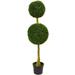 Silk Plant Nearly Natural 4.5 Double Topiary Boxwood Artificial Tree UV Resistant (Indoor/Outdoor)