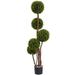 Silk Plant Nearly Natural 4 Boxwood Topiary x5 w/420 Lvs UV Resistant (Indoor/Outdoor)