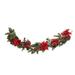 Silk Plant Nearly Natural 60 Poinsettia & Berry Garland