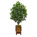 Silk Plant Nearly Natural 46 Ficus Artificial Tree in Decorative Planter