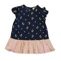 Pre-owned Hanna Andersson Girls Blue | Pink Cherries Dress size: 18-24 Months