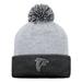 Women's Fanatics Branded Gray Atlanta Falcons Cuffed Knit Hat with Pom