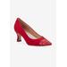 Women's Sadee Pump by Ros Hommerson in Red Kid Suede (Size 6 M)
