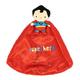 Kids Preferred DC Comics Superman Lovey Security Blanket, Soft Huggable Dark Knight Plush Lovey Toy for Baby and Infant Boys and Girls, Textured Blanket with Satin Super Hero to Do List