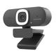 Nuroum V15-AFL Streaming Webcam with Ring Light, Autofocus Webcam for PC w/Dual Mic, 1080P 60fps, 75° FOV&Light Correction, USB Web Camera Plug&Play for Zoom/Teams/OBS/Xsplit, Streaming, grey