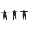 ibasenice 3pcs Halloween Invisibility Cloak Full Body Skin Suit Halloween Outfit Full Body Spandex Suit Halloween Zipper Suit Halloween Costumes Disappearing Man Body Suit Dreses Invisible