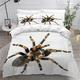 Bedding Set King Size Personality animal spider 3D Printed Adults Teenager Girls Boys Kingsize Duvet Cover Sets White/Black/Grey/Cream/Pink King Size Bedding with Pillowcase Easy Care