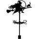 SUPERDANT Halloween Witch Weathervane Roof Garden Direction Sign Wrought Iron Wind Vane for Halloween Outdoor Iron Roof Garden Outdoor Yard Decoration