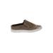 Vince. Mule/Clog: Slip-on Platform Casual Tan Color Block Shoes - Women's Size 7 - Almond Toe