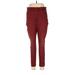 Nine West Jeggings - Mid/Reg Rise: Burgundy Bottoms - Women's Size 10