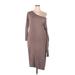 Just Fab Casual Dress - Midi: Brown Dresses - Women's Size 3X