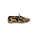 Loeffler Randall Sneakers: Orange Floral Shoes - Women's Size 8 - Round Toe