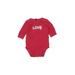 Baby Gap Short Sleeve Onesie: Red Print Bottoms - Size 18-24 Month