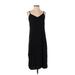 Splendid Casual Dress - Slip dress V-Neck Sleeveless: Black Solid Dresses - Women's Size Small