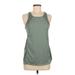 Nicole Miller New York Active Tank Top: Green Activewear - Women's Size Medium