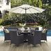 Gather 8 Piece Outdoor Patio Dining Set by Modway | 94.5 H x 118 W x 118 D in | Wayfair EEI-2194-EXP-MOC-SET