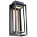 Dorne 18"H x 7.5"W 1-Light Outdoor Wall Light in Black