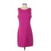 Gap Casual Dress - Sheath Scoop Neck Sleeveless: Pink Print Dresses - Women's Size Small