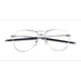 Unisex s aviator Polished Chrome Titanium Prescription eyeglasses - Eyebuydirect s Oakley Contrail Ti Rx