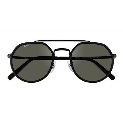 Unisex s aviator Black Metal Prescription sunglasses - Eyebuydirect s Ray-Ban RB3765