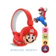 Super Mario Kawaii Cartoon Bluetooth Wireless Headset Action Figure Headphone Box-packed Anime