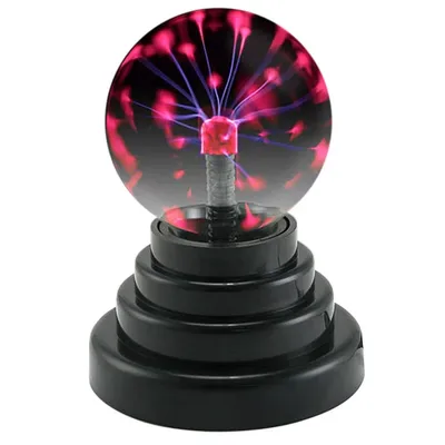 3 Inch Touch Control Magic Plasma Ball Lamp LED Night Light Atmosphere Touch Glass Plasma Light