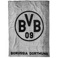 BVB 17820300 - BVB-Fleecedecke, Borussia Dortmund, grau, 150x200cm - Borussia Dortmund