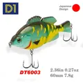 D1 Multi-Section Freshwater Sinking Fishing Lure Swimbait 60mm 7.8g Winter Jointed Lures For Pike