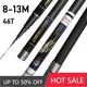 7.2m 8m 9m 10m 11m 12m 13m High Quality 46T Carbon Fishing Rod Telescopic Superhard Carp Pole