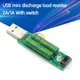 USB Port Mini Discharge Load Resistor Digital Current Voltage Meter Tester 2A/1A With Switch 1A