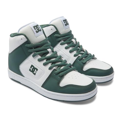 „Sneaker DC SHOES „“Manteca 4 Hi““ Gr. 10(43), grün (white, dark olive) Schuhe Sneaker“