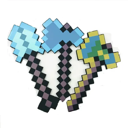 Mein Welt spiel Design Blue Diamond Schwert Soft Eva Schaum Spielzeug Minecrafte Steve Schwert