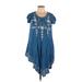 Riviera Sun Casual Dress: Blue Dresses - Women's Size Large