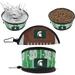 Pets First NCAA Collapsible Dog Travel Bowl, Food and Water Bowl for Dogs & Cats