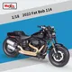 Maisto 1:18 Harley Davidson Fat Bob 114 2022 Motorrad Modell Spielzeug Fahrzeug Sammlung