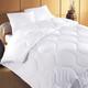 Couette légère 140x200 blanc en coton 200g/m²