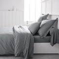 Housse de couette en Coton Gris clair 240x260 cm