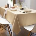 Nappe 150x350 beige ficelle en polyester