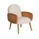 Fauteuil en bois blanc 69 cm