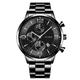 PhoneSoap Fashion Sport Men s Stainless Steel Case Steel Band Quartz Analog Wrist Watch