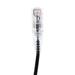 Micro Connector E09-015B-SLIM 15 ft. Slim 28AWG CAT 6A UTP Patch Cable Black